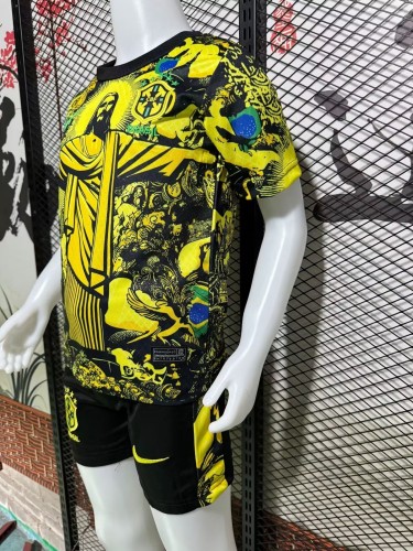 24-25 Brazil Special Edition Kids Soccer Jersey