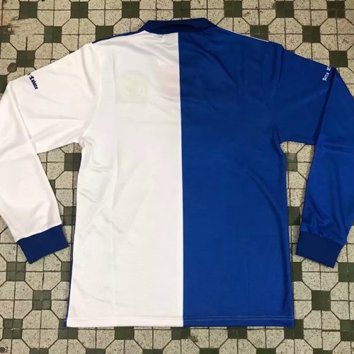 1994-1995 Blackburn Home Long Sleeve Retro Soccer Jersey