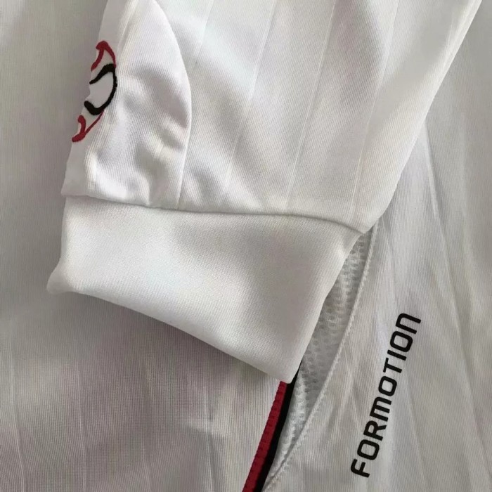 2006-2007 ACM Away White Long Sleeve Retro Soccer Jersey(带决赛小字)