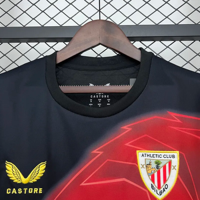 25-26 Bilbao Black Red Training shirts