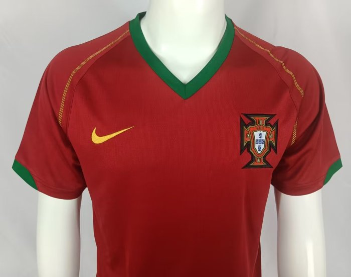 2006 Portugal Home Retro Soccer Jersey