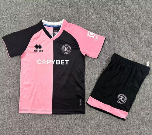 25-26 Queen's Park Away Kids Soccer Jersey 1:1 Thai Quality