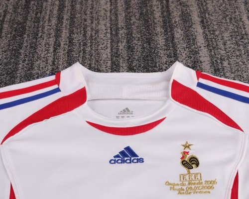 2006 France Away Retro Kids Soccer Jersey