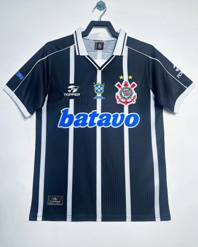 1999-2000 Corinthians Away Retro Soccer Jersey