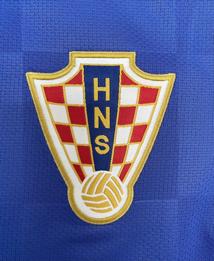 2010 Croatia Away Blue Retro Soccer Jersey