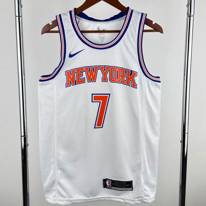 2018-19 KNICKS ANTHONY #7 White Top Quality Hot Pressing NBA Jersey