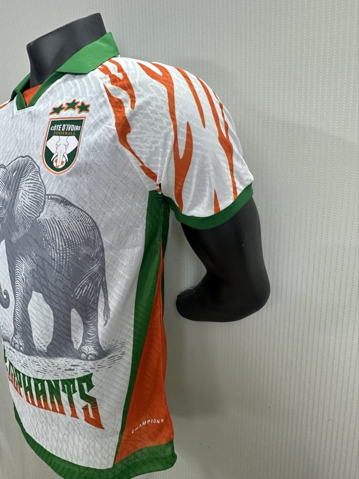 25-26 Cote d'Ivoire White Special Edition Player Version Soccer Jersey