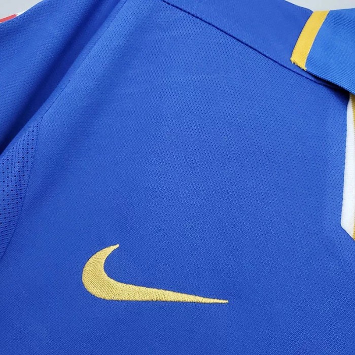 1996-1997 Italy Home Blue Retro Soccer Jersey