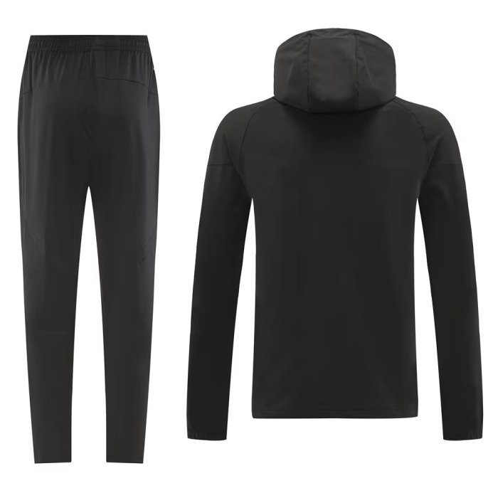 2025 AD Black Jacket Tracksuit