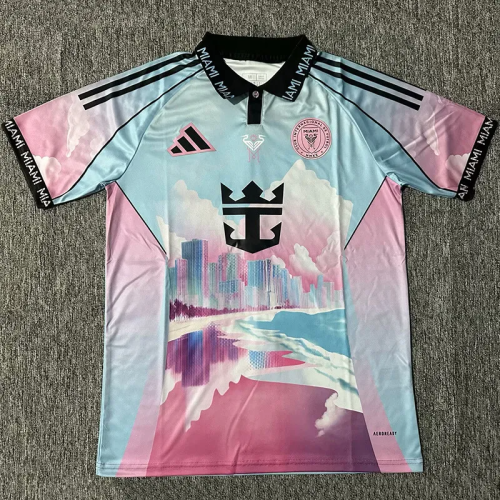 25-26 Inter Miami Pink Blue Special Edition Fans Soccer Jersey