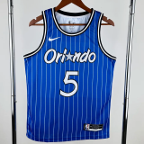 2018-2019 Magic BANCHERO #5 Blue Retro Top Quality Hot Pressing NBA Jersey