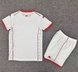 25-26 Tunisia Away Kids Soccer Jersey