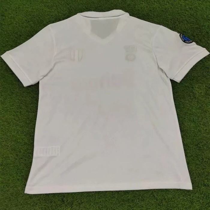 1987-1988 Napoli Away White Retro Soccer Jersey