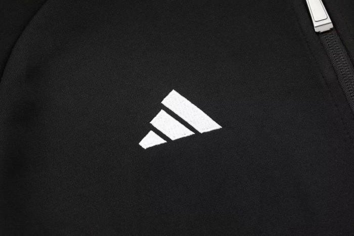 2024 AD Black Jacket Tracksuit