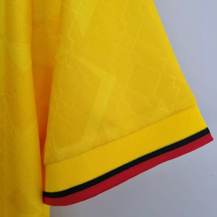 1995-1996 ACM Third Yellow Retro Soccer Jersey
