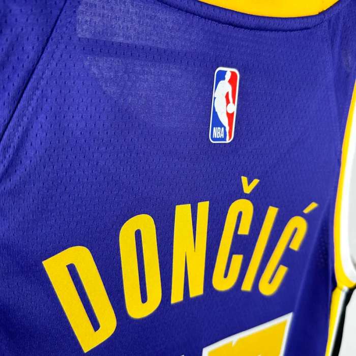 Lakers DONCIC #77 Blue Top Quality Hot Pressing NBA Jersey (Trapeze Edition) 飞人版