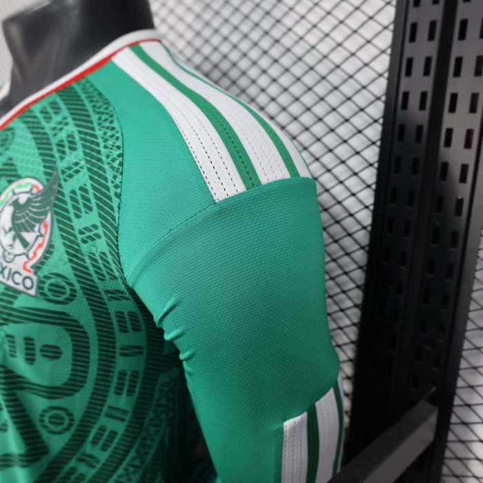 2026 World Cup Mexico Home Long sleeves Player Version Soccer Jersey*长袖球员
