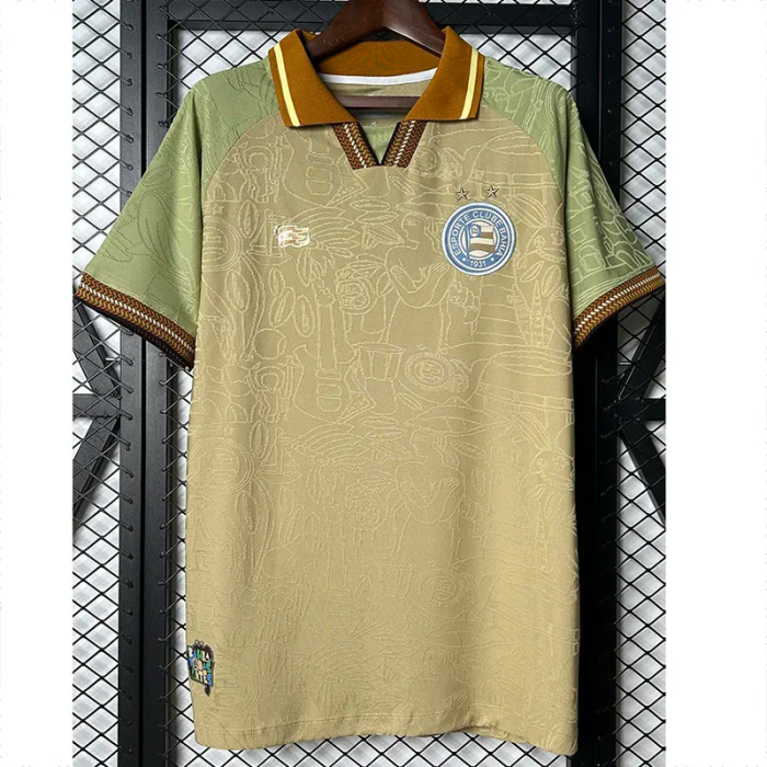 25-26 BaHia Beige Special Edition Fans Soccer Jersey