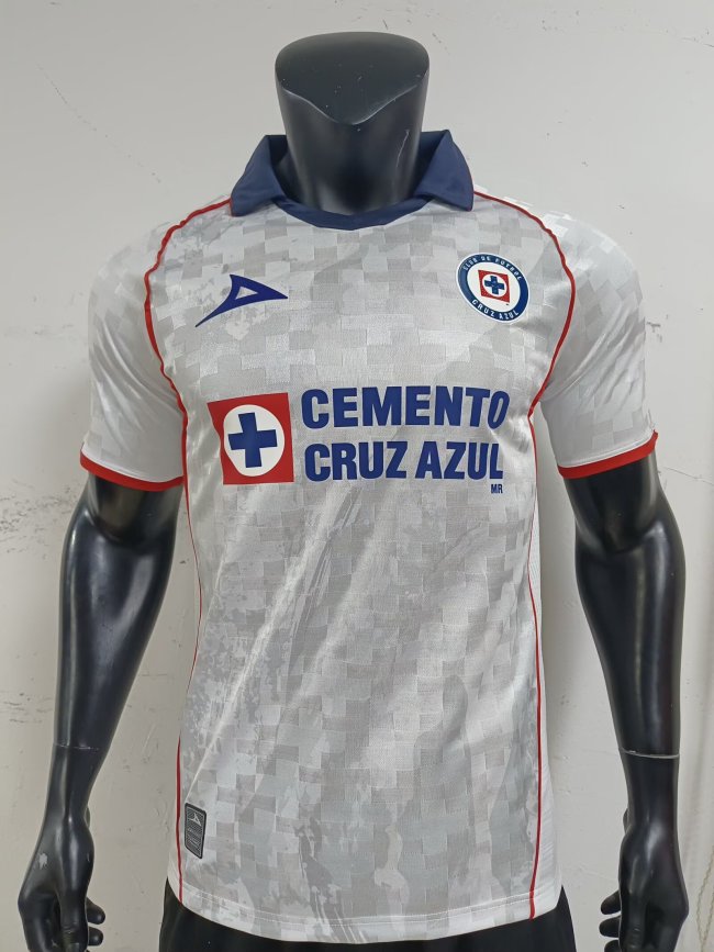 25-26 Cruz Azul White Special Edition Player Version Soccer Jersey