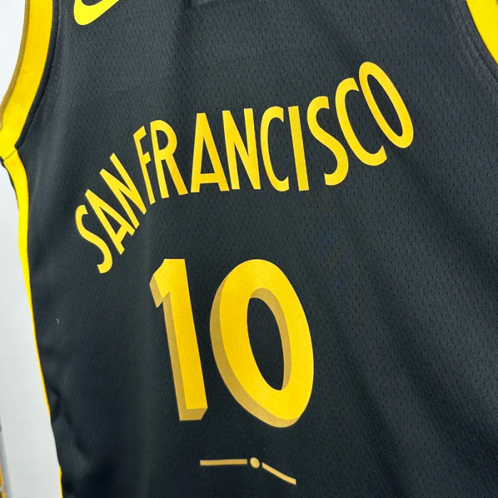 23-24 WARRIORS BUTLERIII #10 Black City Edition Top Quality Hot Pressing NBA Jersey (V领)