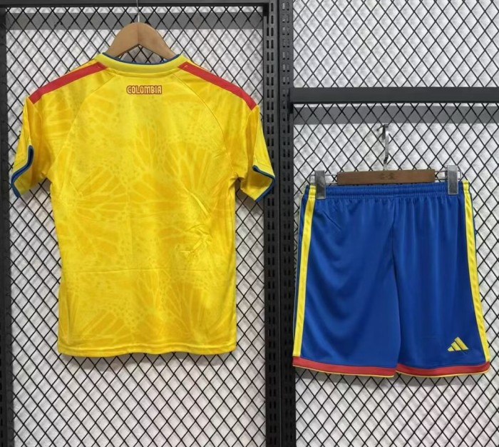 2026 World Cup Colombia Home Kids Soccer Jersey