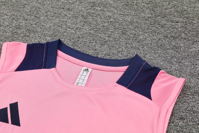 2024 AD Pink Tank Top And Shorts Suit