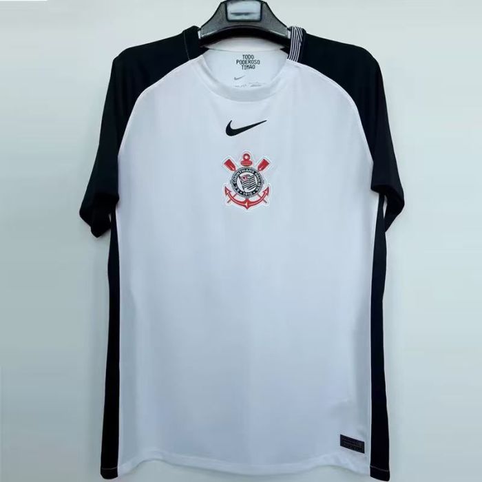 25-26 Corinthians Home Fans Soccer Jersey