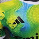 25-26 RMA Yellow Green Special Edition Player Version Soccer Jersey