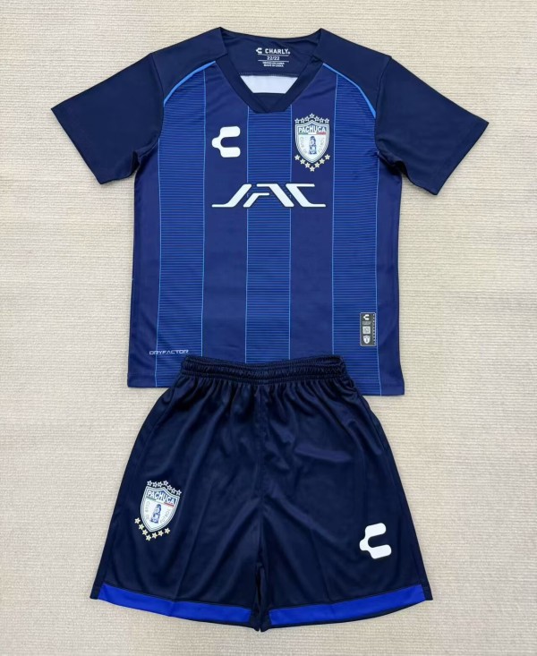 25-26 Pachuca Away Fans Kids Soccer Jersey