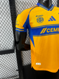 25-26 Tigres UANL Home Player Version Soccer Jersey