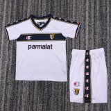 2002-2003 Parma Home Retro Kids Soccer Jersey