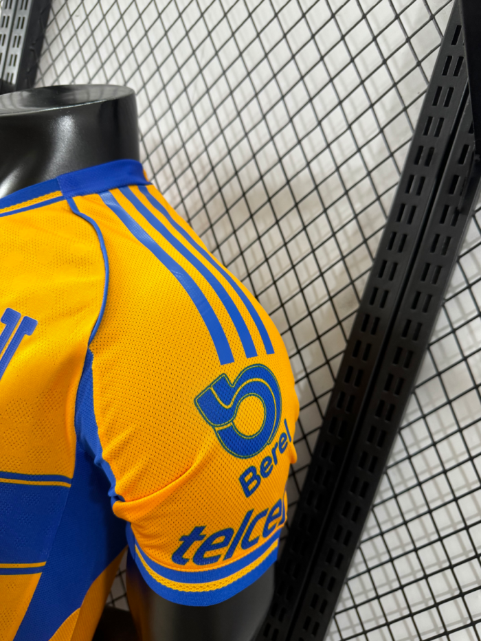 25-26 Tigres UANL Home Player Version Soccer Jersey