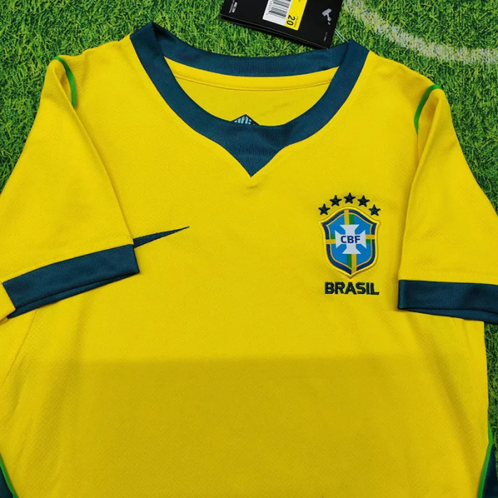 2026 Brazil Home Kids Soccer Jersey
