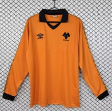 1980-1981 Wolves Home Long Sleeve Retro Soccer Jersey