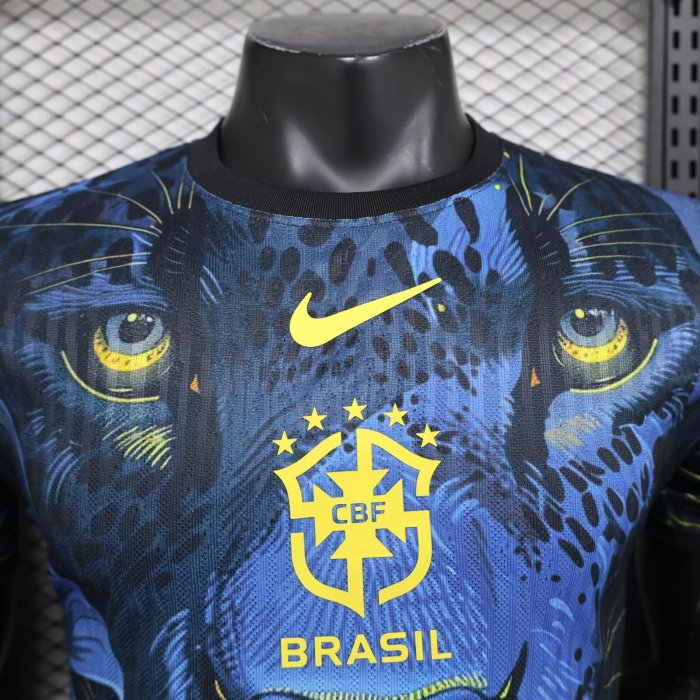 24-25 Brazil Blue Special Edition Player Version Soccer Jersey