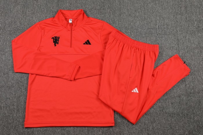 24-25 Man Utd High Quality Half Pull Tracksuit