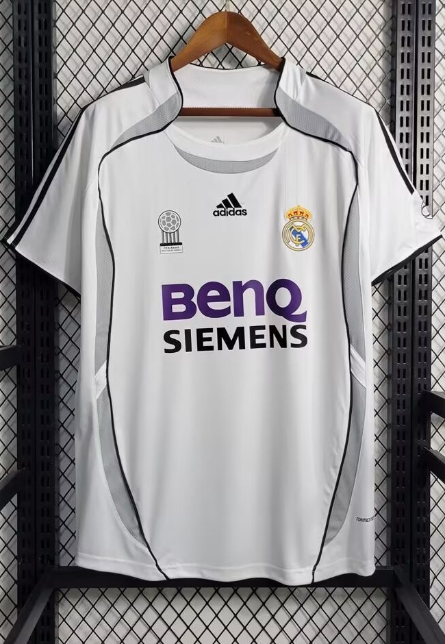 2006-2007 RMA Home Retro Soccer Jersey