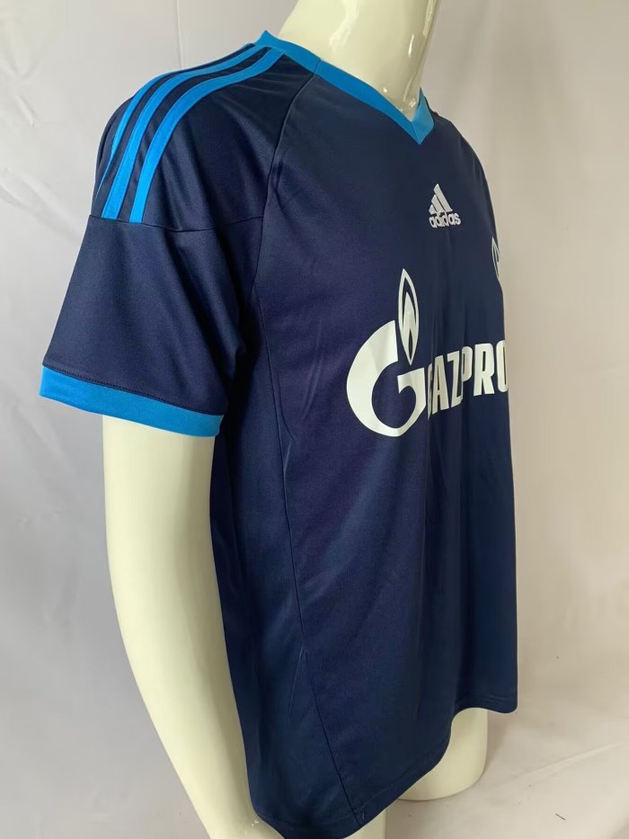 2001 Schalke Blue Retro Soccer Jersey