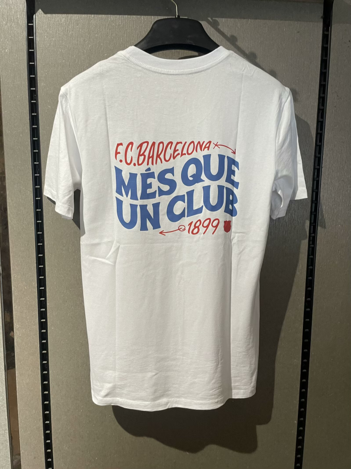 25-26 BAR White High Quality Casual T-Shirt #圆领红标