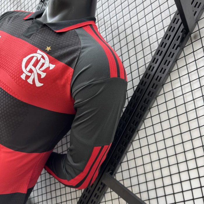 2026 Flamengo Home Long Sleeve Player Version Soccer Jersey(长袖)