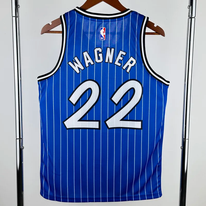 2018-2019 Magic WAGNER #22 Blue Retro Top Quality Hot Pressing NBA Jersey