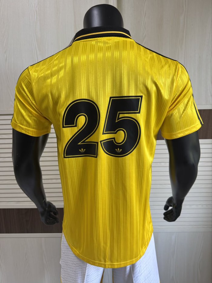 2025 AD Oasis Joint Edition #25 Yellow Player Version Polo Short Sleeve