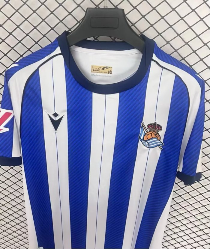 25-26 Real Sociedad Home Fans Soccer Jersey