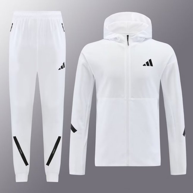 2024 AD White Hoodie Jacket Tracksuit
