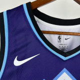 25-26 JAZZ MARKKANEN #00 Purple Top Quality Hot Pressing NBA Jersey