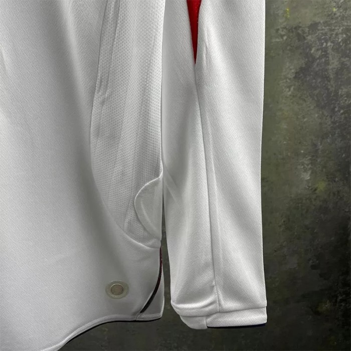 2006 England Home Retro Long Sleeve Soccer Jersey