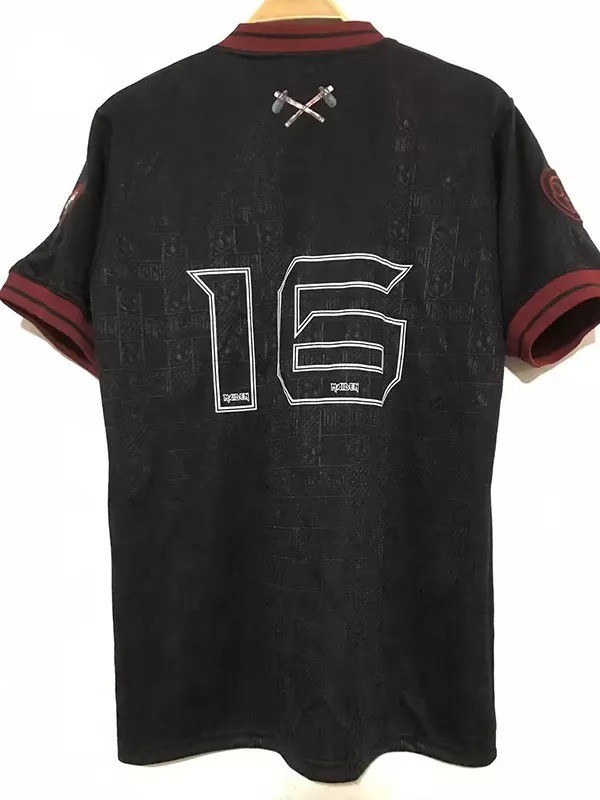 2016 West Ham Iron Maiden #16 Black Retrot Soccer Jersey