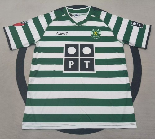 2003-2004 Sporting Lisbon Home Retro Soccer Jersey