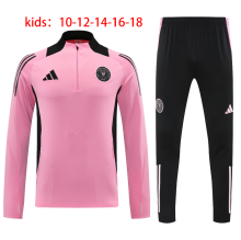 24-25 Inter Miami High Quality Kids Half Pull Tracksuit