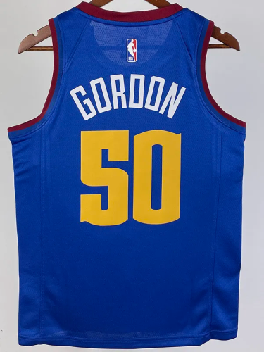 20-21 Nuggets GORDON #50 Blue Top Quality Hot Pressing NBA Jersey (Trapeze Edition)
